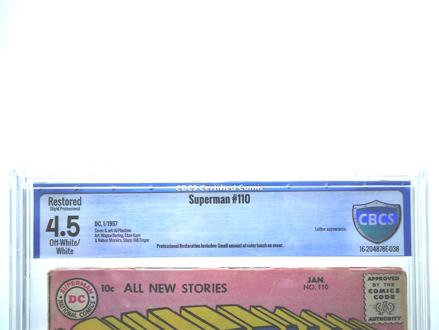 Superman #110 Cover B CBCS Restored 4.5