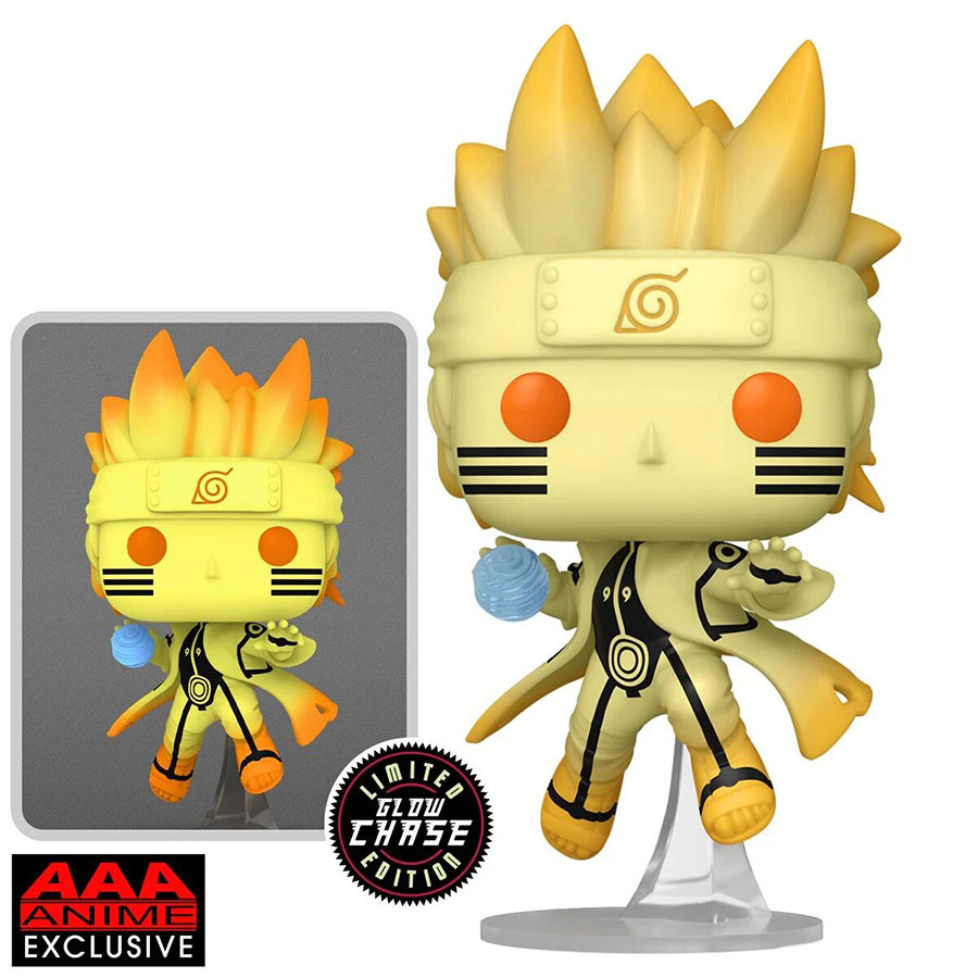 POP Naruto Shippuden Naruto Uzumaki Kurama Link Mode AAA Anime Exclusive Vinyl Figure