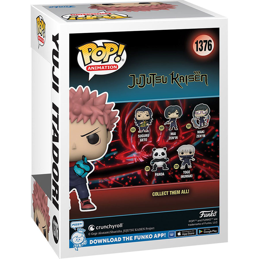 POP Jujutsu Kaisen Yuji Itadori Divergent Fist Glow-In-The Dark AAA Anime Exclusive Vinyl Figure