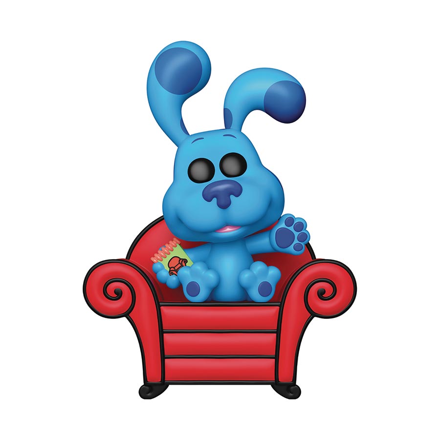 POP Premium Blues Clues & You Blue With Couch Vinyl Figure