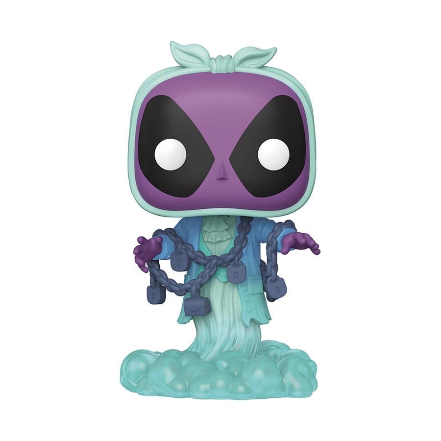 POP Plus Deadpool Literary Classic Deadpool As Jacob Marley Vinyl Bobble Head