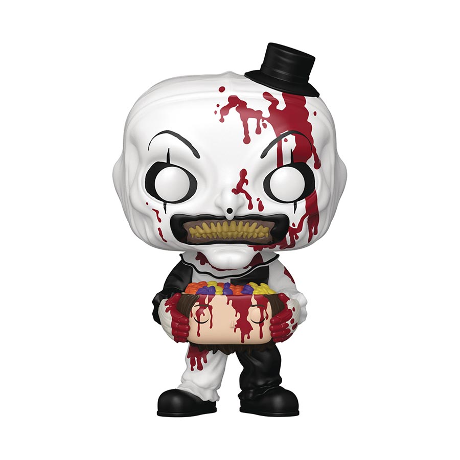 POP Movies Terrifier Art The Clown With Candy Filled Head Vinyl Figure