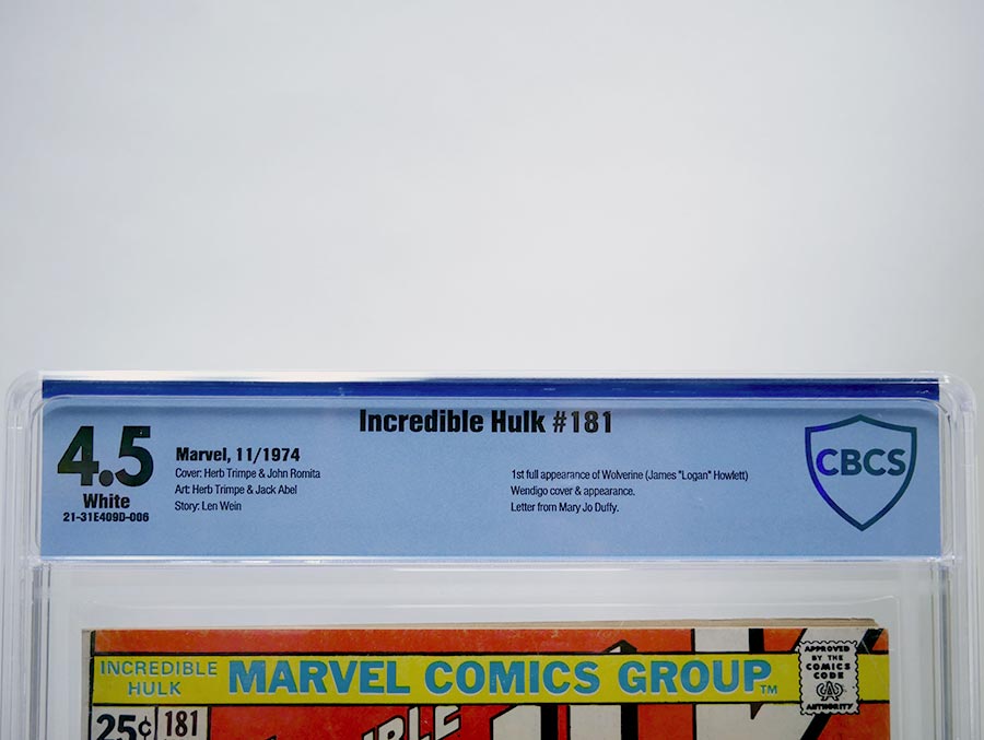 Incredible Hulk #181 Cover M 1st Ptg CBCS 4.5