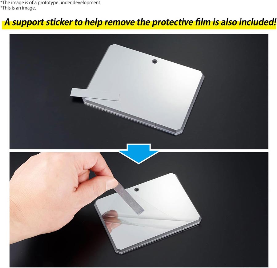 Action Base 7 Display Stand - Clear Color With Mirror Stickers Set (For HG RG 30MM 30MS Figure-Rise Standard Kits)