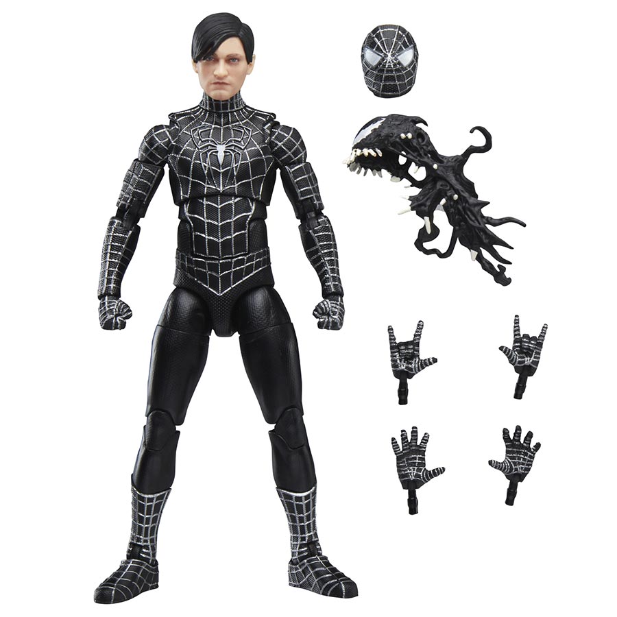 Marvel Legends Spider-Man Spider-Man 3 Symbiote Suit Spider-Man 6-Inch Action Figure