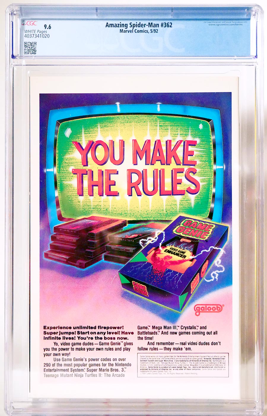 Amazing Spider-Man #362 Cover G 1st Ptg CGC 9.6