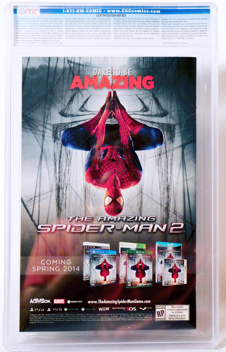 Amazing Spider-Man Vol 3 #1 Cover Z-U Incentive Alex Ross 75th Anniversary Sketch Variant Cover CGC 9.8