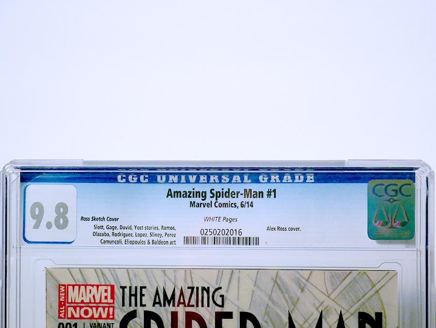 Amazing Spider-Man Vol 3 #1 Cover Z-U Incentive Alex Ross 75th Anniversary Sketch Variant Cover CGC 9.8