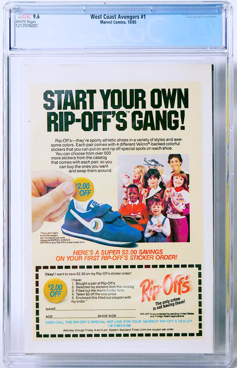 West Coast Avengers Vol 2 #1 Cover C CGC 9.6