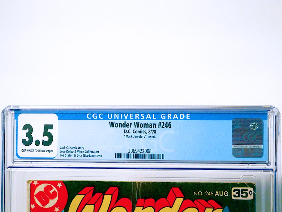 Wonder Woman #246 Cover B Mark Jewelers Insert CGC 3.5