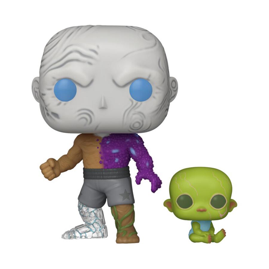 POP& Buddy Superman 2025 Metamorpho With Baby Joey Vinyl Figure