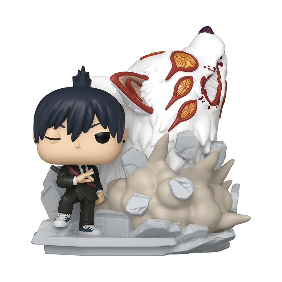 POP Moment Chainsaw Man Aki Hayakawa With Fox Devil Vinyl Figure