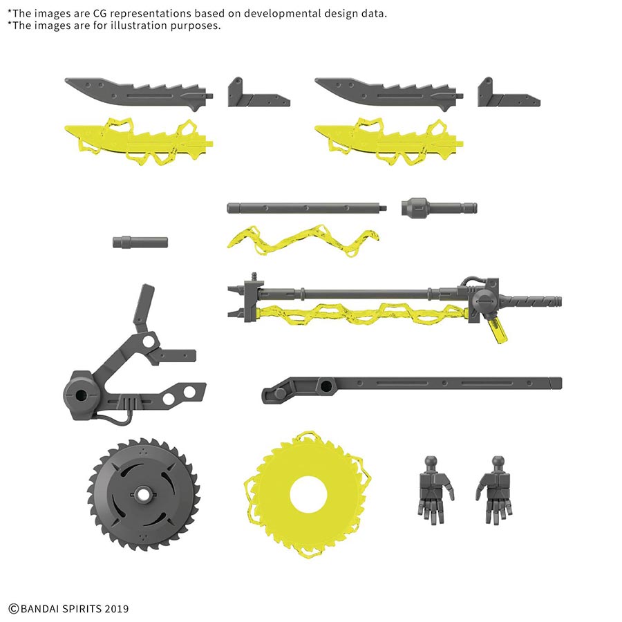 30 Minutes Missions Weapons 1/144 Kit - Box Of 12 Units - #W-34 Customize Weapons (Plasma Weapon)