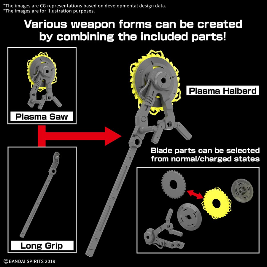 30 Minutes Missions Weapons 1/144 Kit #W-34 Customize Weapons (Plasma Weapon)