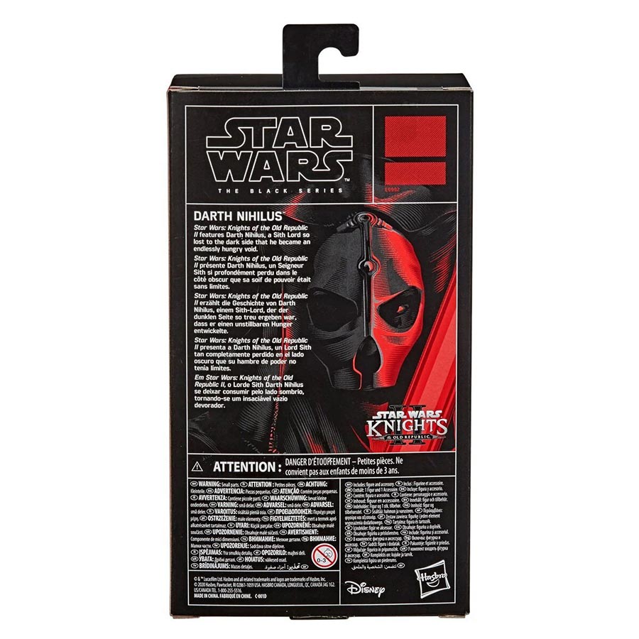 Star Wars The Black Series Gaming Greats Darh Nihilus 6-Inch Action Figure