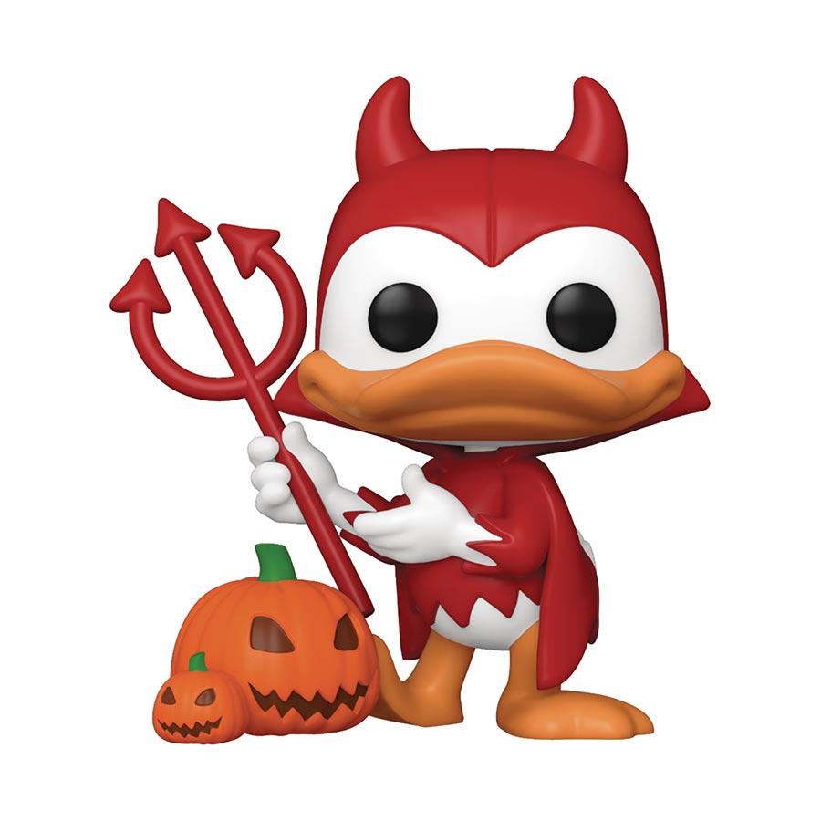 POP Disney Devil Donald With Pumpkin Vinyl Figure