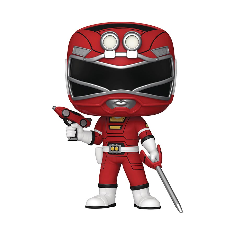 POP Television Power Rangers Turbo Red Turbo Ranger Vinyl Figure