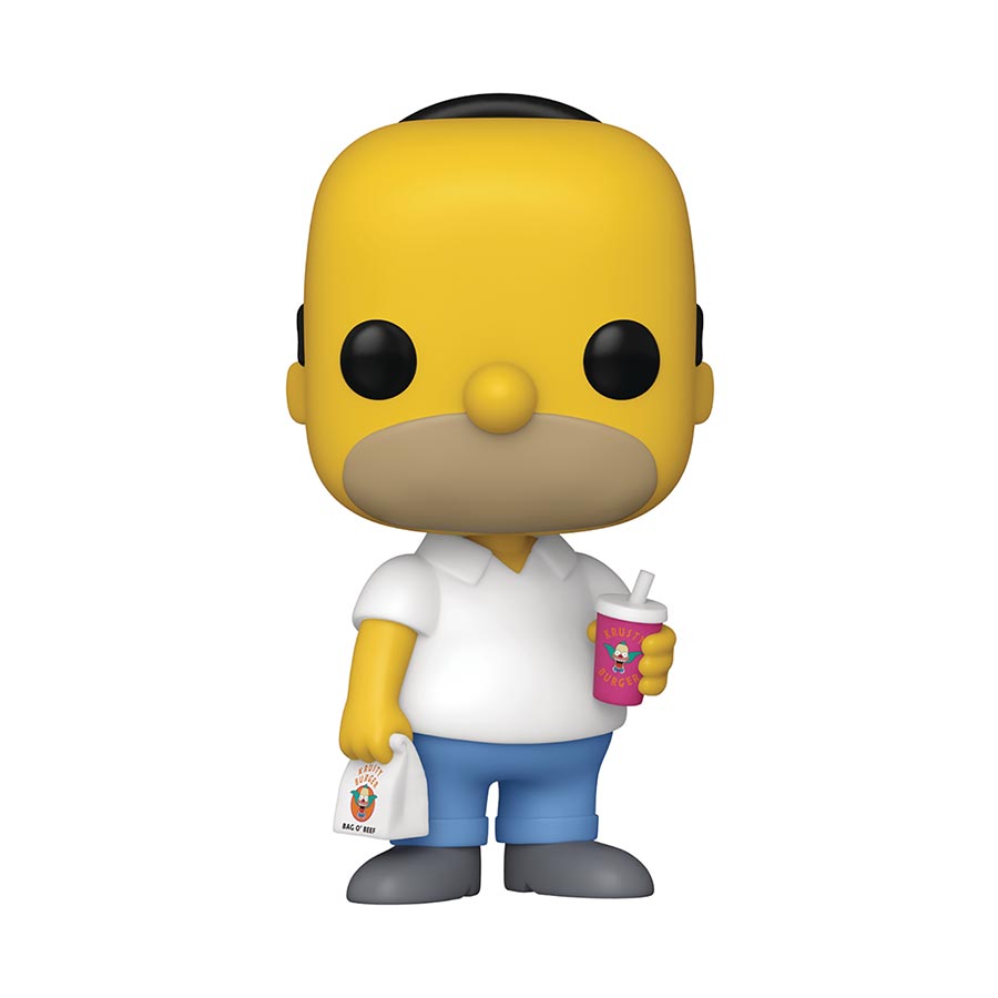 POP Television Simpsons Homer With Krusty Burger Vinyl Figure