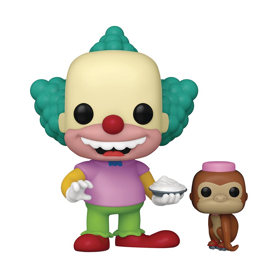 POP & Buddy Simpsons Krusty With Mr Tenny&#8203; Vinyl Figure