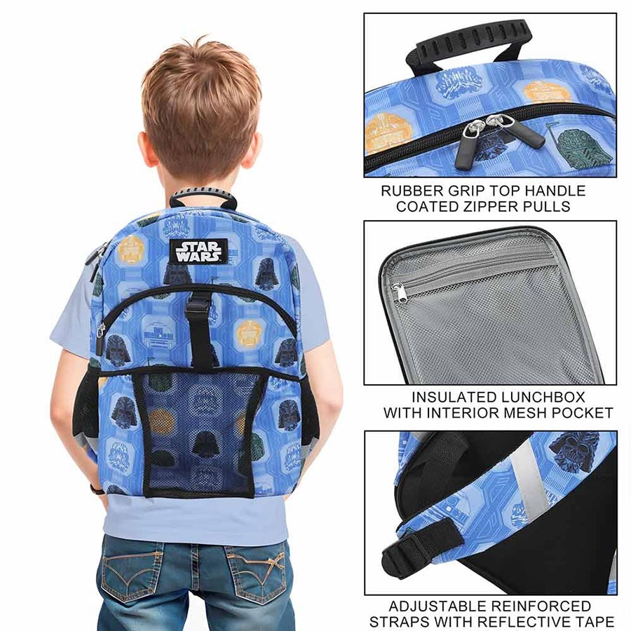 Star Wars All-Over-Print Youth Lunch Kit & Backpack Set