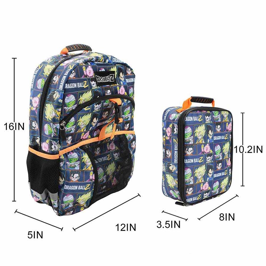 Dragon Ball Z All-Over-Print Youth Lunch Kit & Backpack Set