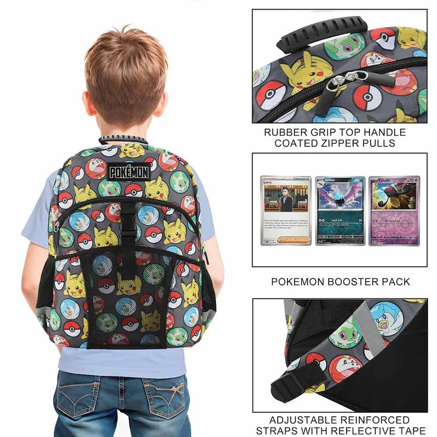 Pokemon All-Over-Print Youth Lunch Kit & Backpack Set