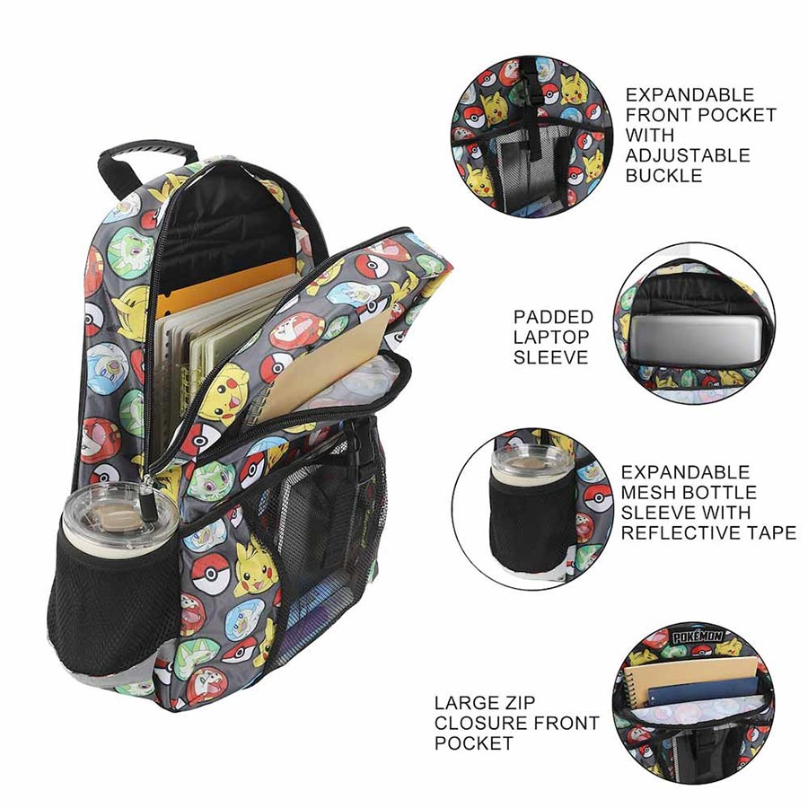 Pokemon All-Over-Print Youth Lunch Kit & Backpack Set
