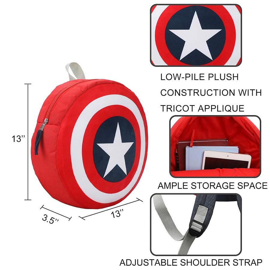 Marvel Captain America Plush Youth Mini Backpack