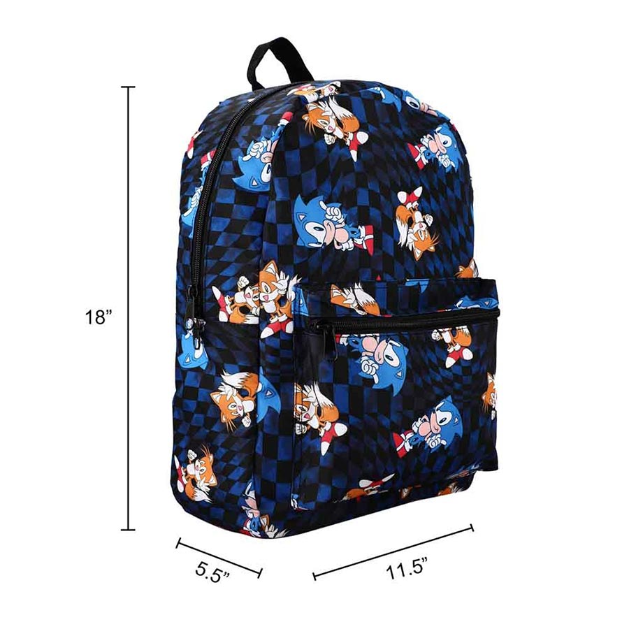 Sonic The Hedgehog All-Over-Print Sublimated Laptop Backpack