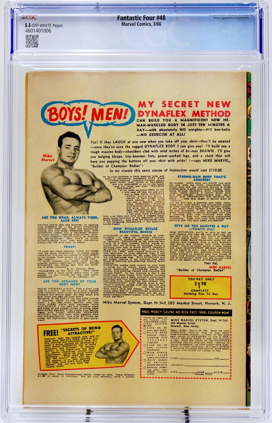 Fantastic Four #48 Cover I 1st Ptg CGC 5.5