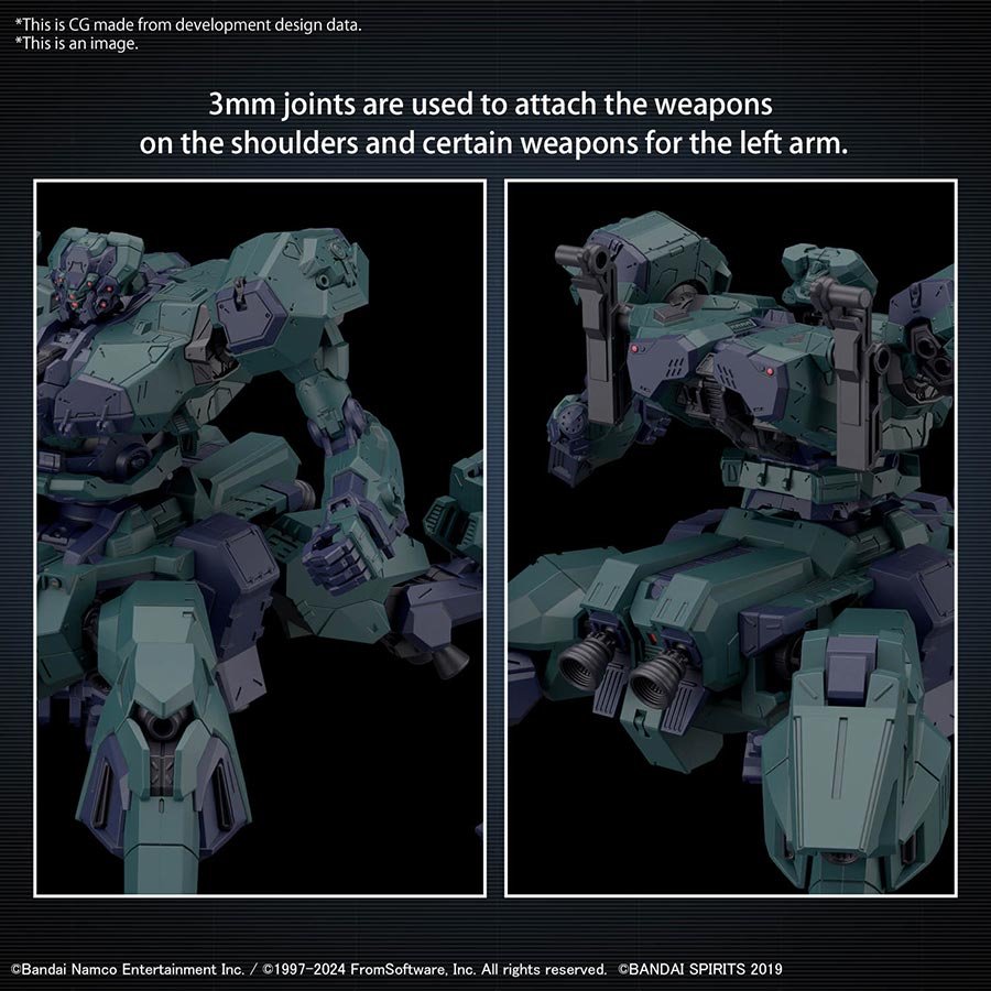 30 Minutes Missions Armored Core VI Fires Of Rubicon Kit #03 Balam Industries BD-011 Melander Liger Tail / G1 Michigan