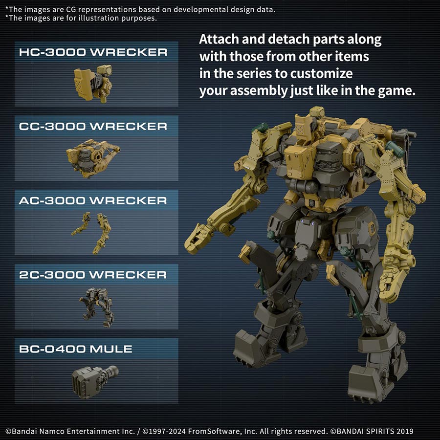 30 Minutes Missions Armored Core VI Fires Of Rubicon Kit #05 RaD CC-3000 Wrecker Milk Tooth / Honest Brute