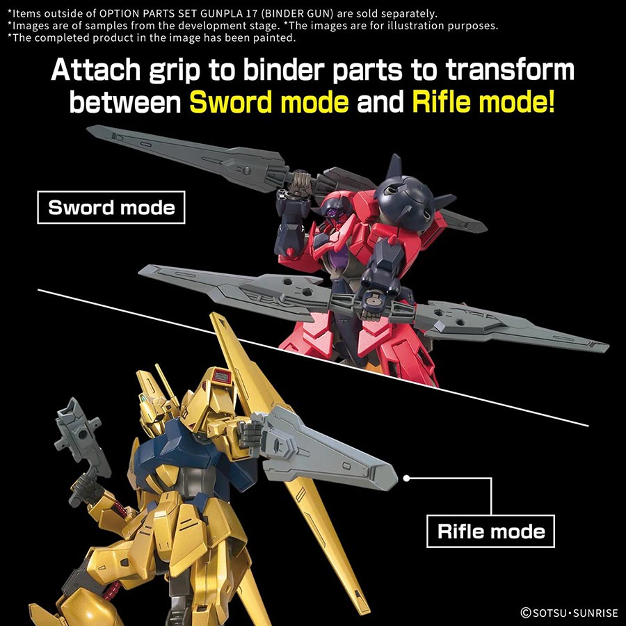 Option Parts Set Gunpla Kit #17 - Binder Gun