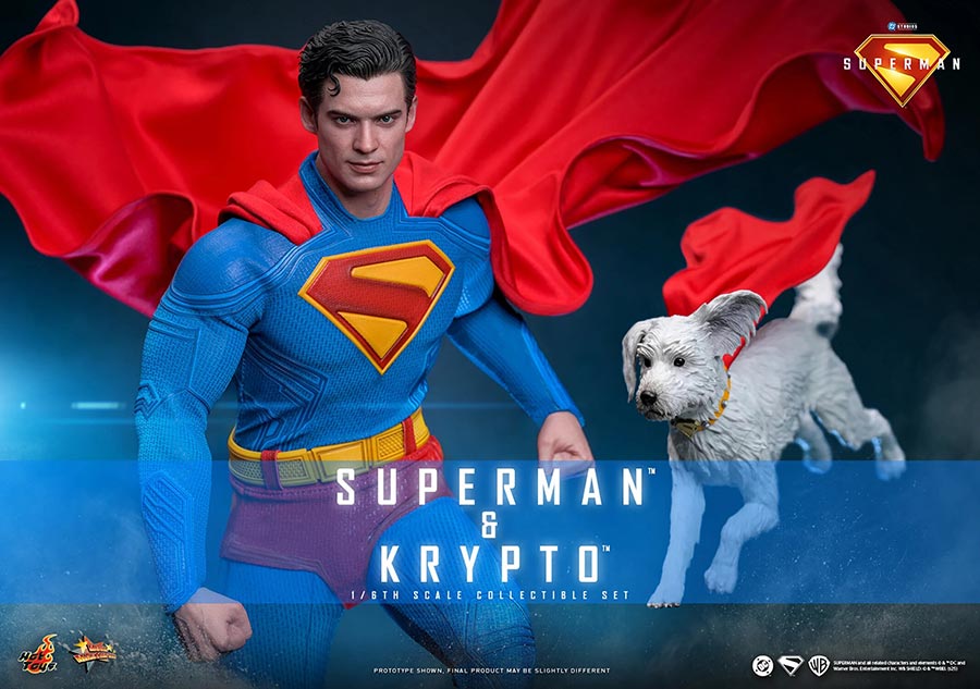 DC Superman (2025 Movie) Superman & Krypto Sixth Scale Figure