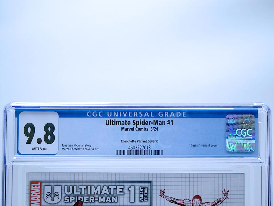 Ultimate Spider-Man Vol 2 #1 Cover Z-E Incentive Marco Checchetto Design Variant Cover CGC 9.8