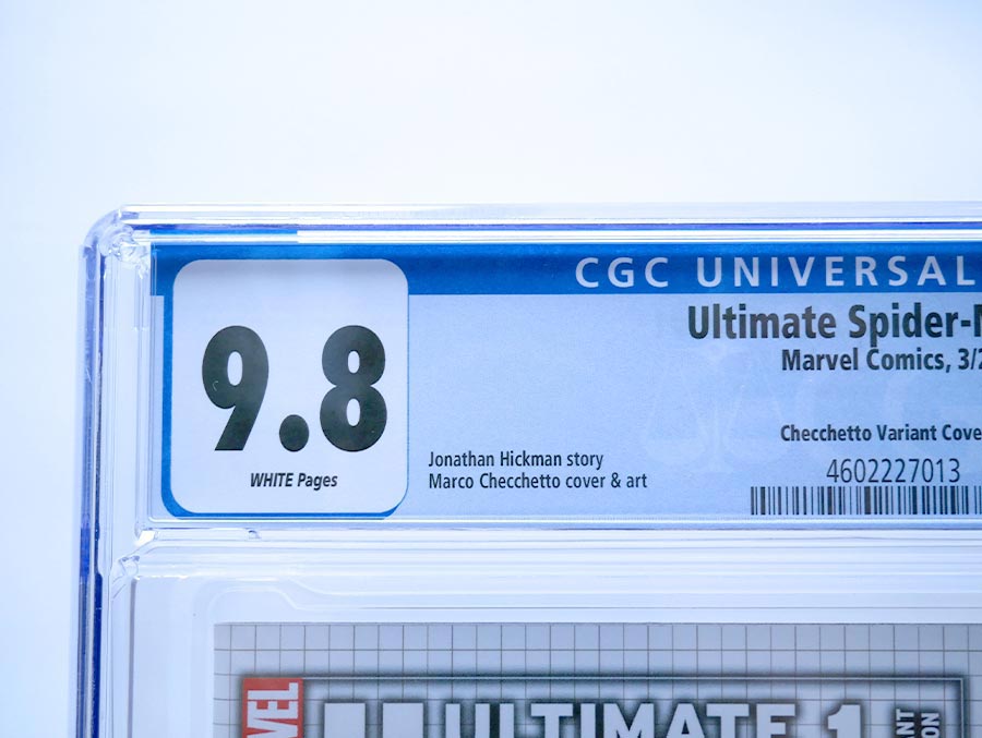 Ultimate Spider-Man Vol 2 #1 Cover Z-E Incentive Marco Checchetto Design Variant Cover CGC 9.8
