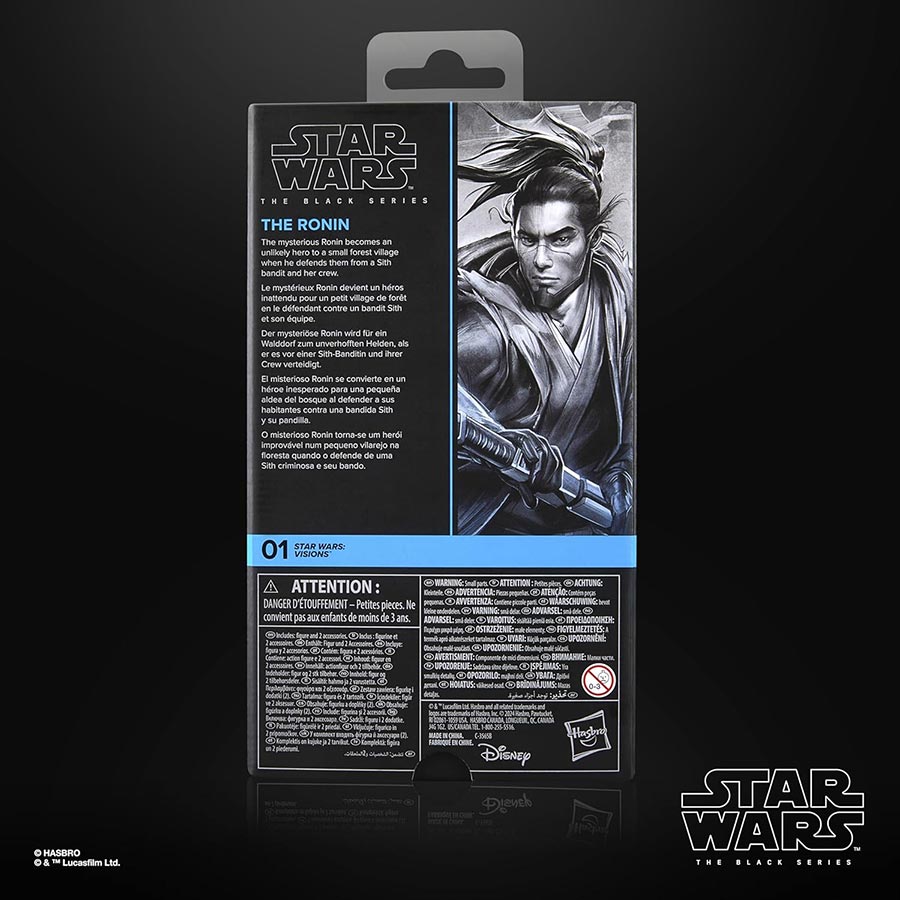 Star Wars Black Series Star Wars Visions The Ronin 6-Inch Action Figure