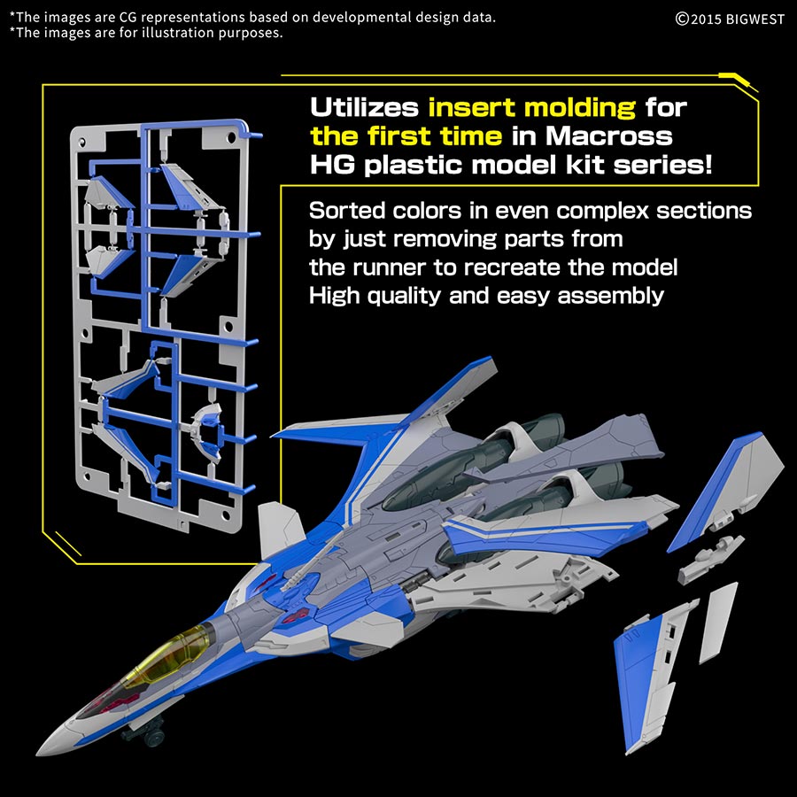 Macross High Grade 1/100 Kit #08 VF-31J Siegfried (Hayate Immelmann Use)