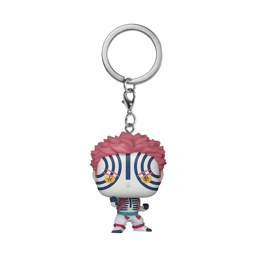POP Keychain Demon Slayer Kimetsu No Yaiba Akaza Vinyl Figure