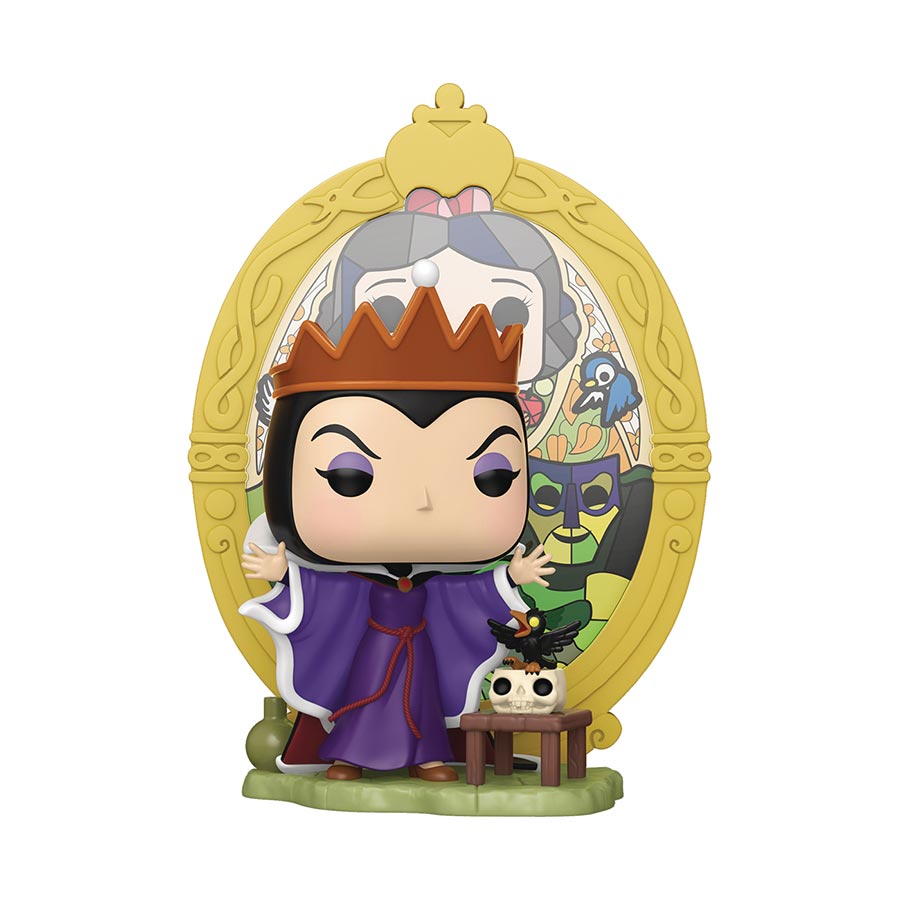POP Deluxe Snow White Evil Queen Snow White Stained Glass Vinyl Figure