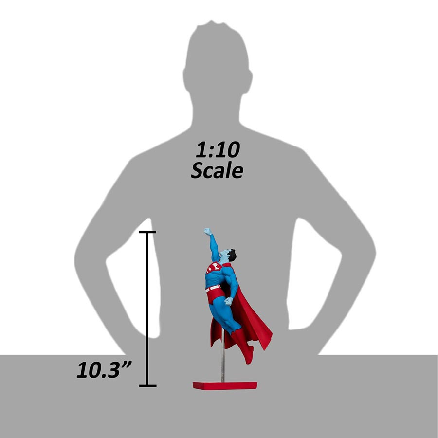 DC Direct Superman By Gary Frank Superman Red And Blue 1/10 Scale Resin Statue