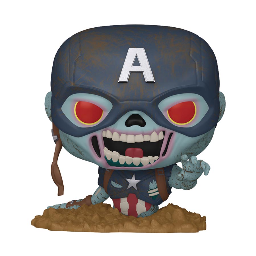 POP Marvel Marvel Zombies Zombie Captain America Vinyl Bobble Head
