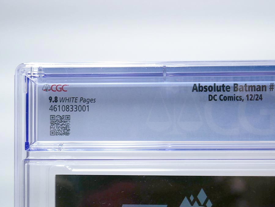 Absolute Batman #1 Cover Z-P Regular Nick Dragotta Cover CGC 9.8 (DC All In)