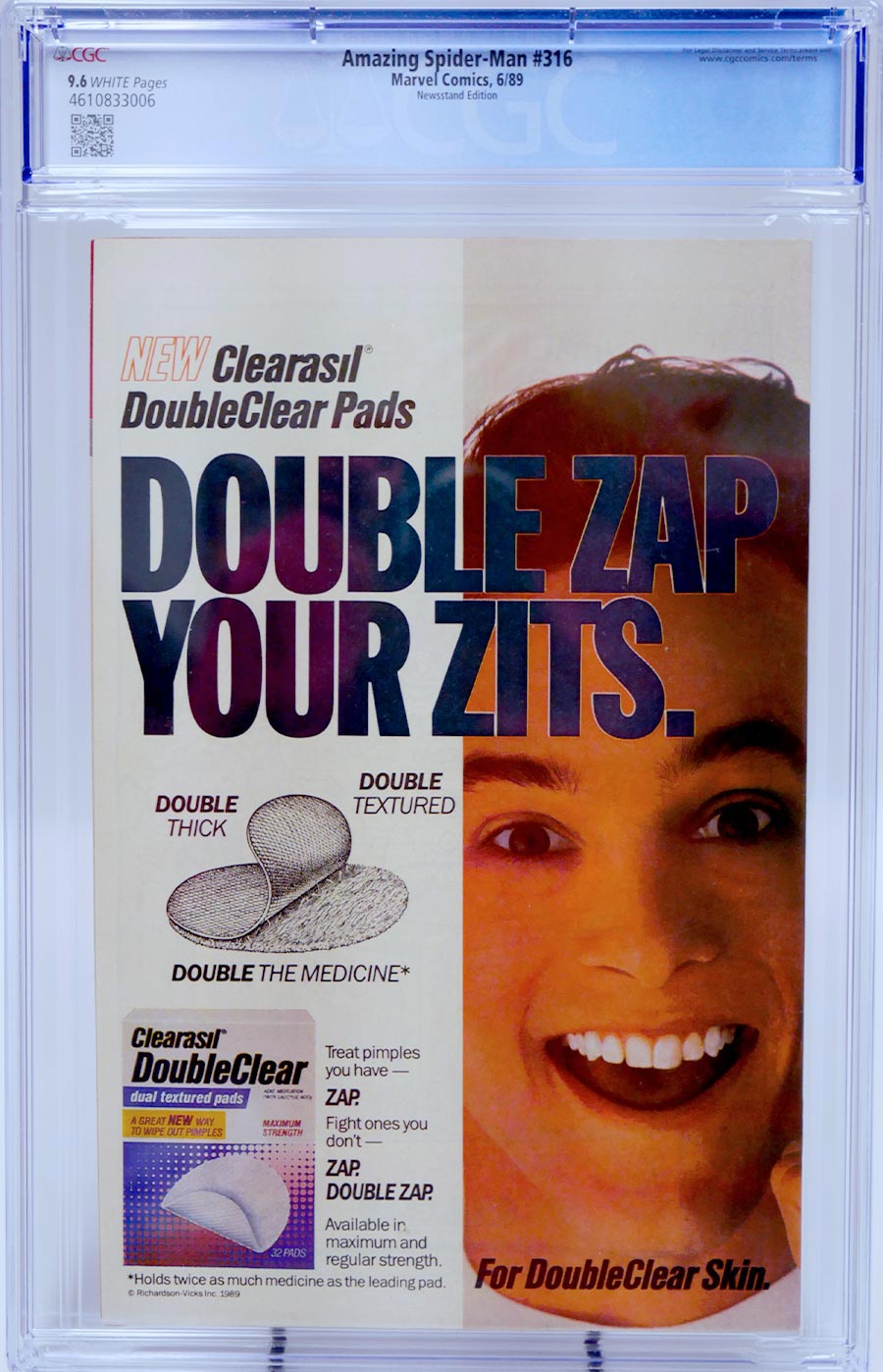 Amazing Spider-Man #316 Cover E Newsstand Edition CGC 9.6