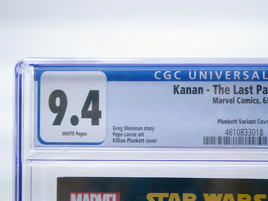 Kanan The Last Padawan #1 Cover J Incentive Killian Plunkett Variant Cover CGC 9.4