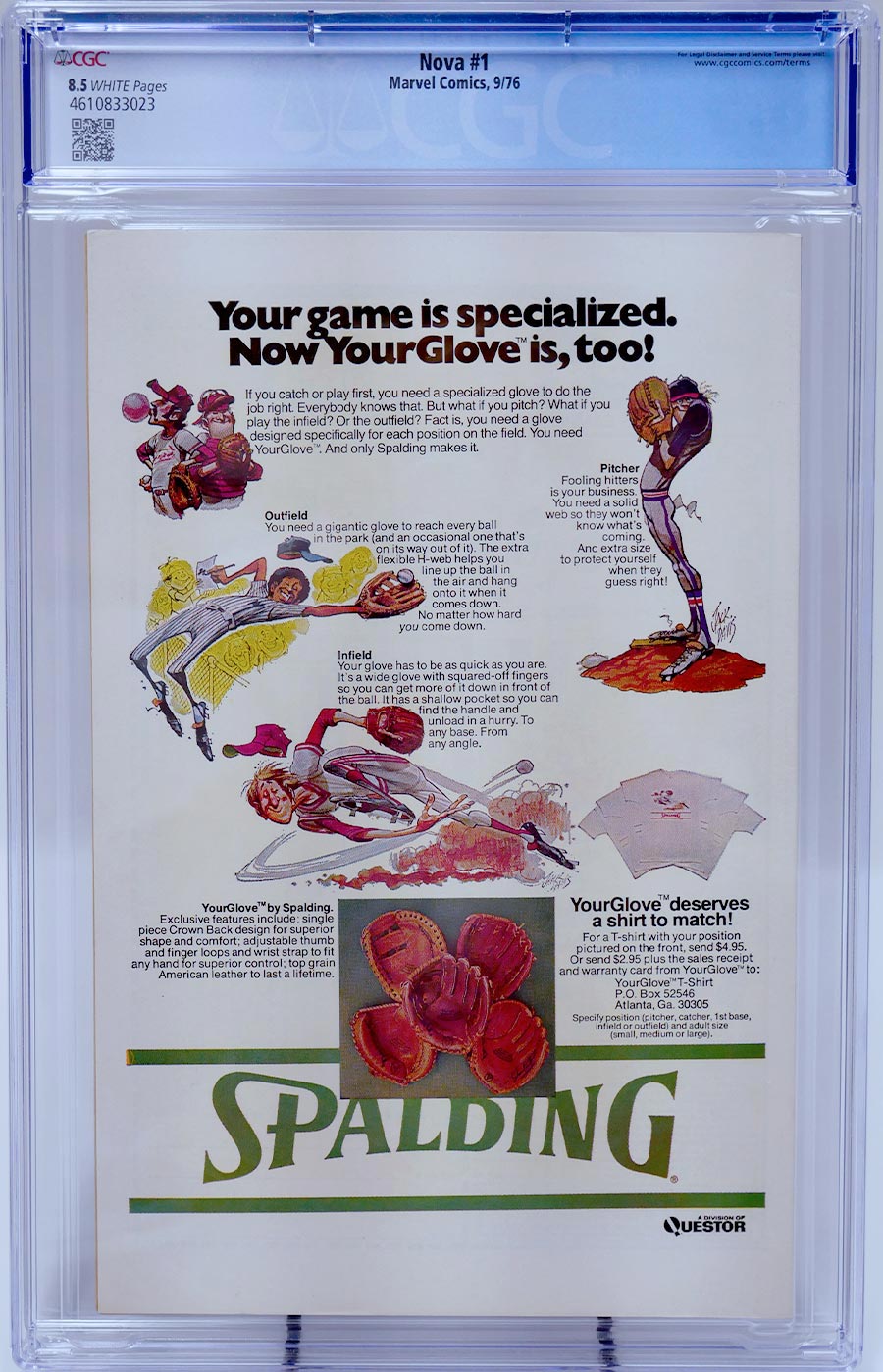 Nova #1 Cover E CGC 8.5