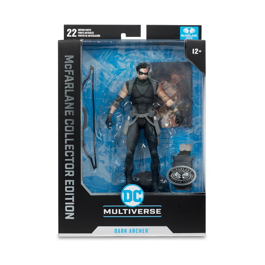 DC McFarlane Collector Edition Wave 12 Dark Archer Platinum Editon Chase 7-Inch Scale Action Figure