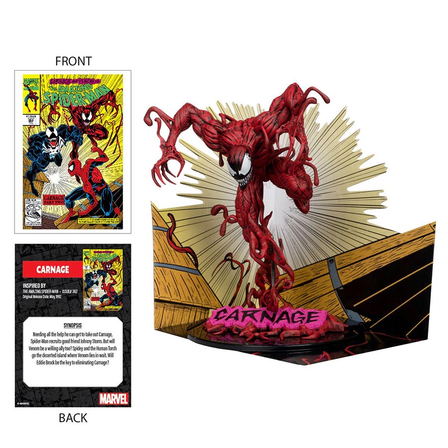 McFarlane Marvel Wave 4 Amazing Spider-Man 362 Carnage 1/10 Scale Figurine