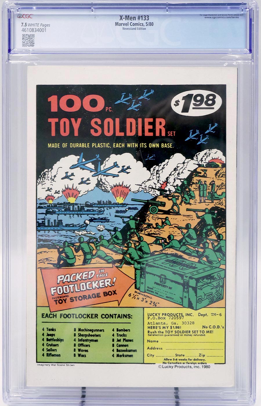 X-Men Vol 1 #133 Cover E Newsstand Edition CGC 7.5