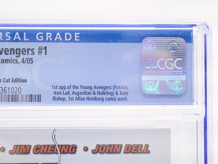 Young Avengers #1 Cover H Directors Cut CGC 9.8